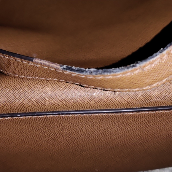 MICHAEL Michael Kors Brown Saffiano Leather Jet Set Travel Tote - Picture 5 of 5